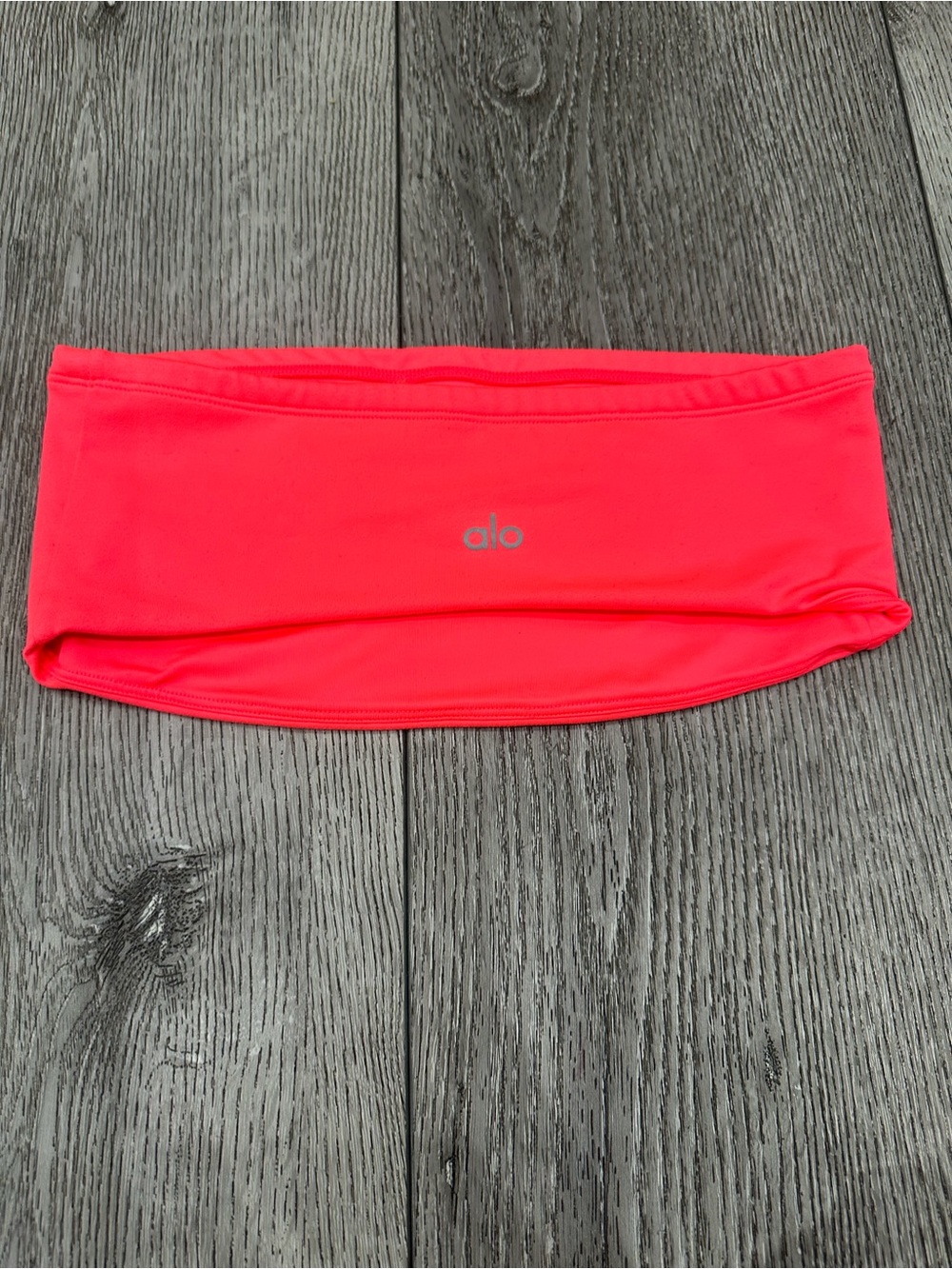 ALO Yoga Neon Coral Bandeau Top